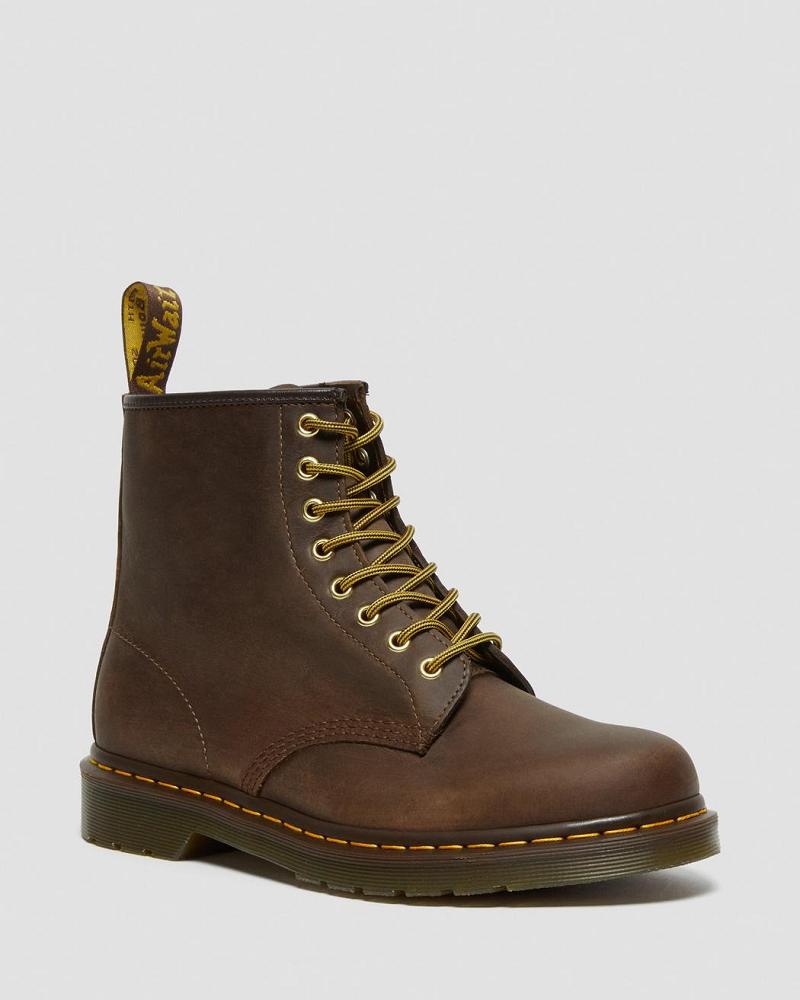 Dr Martens 1460 Crazy Horse Leren Veterlaarzen Heren Bruin | NL 301BEX